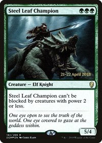 Steel Leaf Champion [Dominaria Promos] | Exor Games Dartmouth