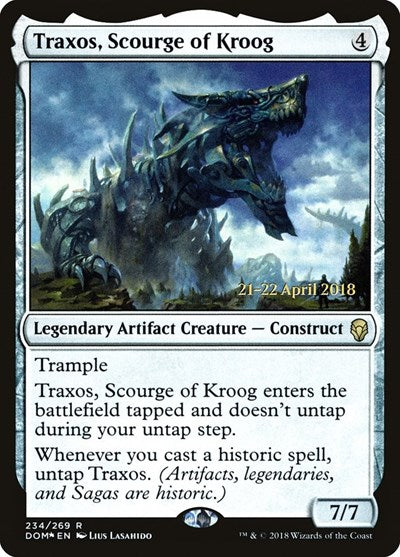 Traxos, Scourge of Kroog [Dominaria Promos] | Exor Games Dartmouth