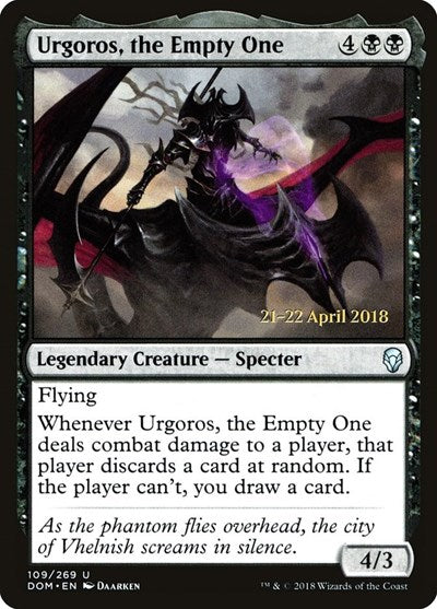 Urgoros, the Empty One [Dominaria Promos] | Exor Games Dartmouth