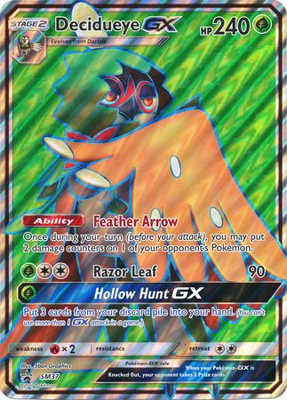 Decidueye GX (SM37) (Jumbo Card) [Sun & Moon: Black Star Promos] | Exor Games Dartmouth