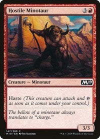 Hostile Minotaur [Core Set 2019] | Exor Games Dartmouth