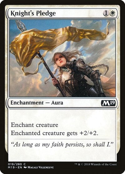 Knight's Pledge [Core Set 2019] | Exor Games Dartmouth