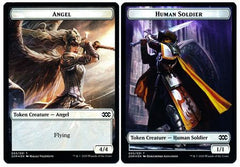 Angel // Human Soldier Double-sided Token [Double Masters] | Exor Games Dartmouth