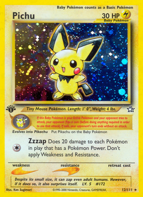 Pichu (12/111) [Neo Genesis 1st Edition] | Exor Games Dartmouth