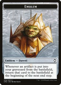 Emblem - Daretti, Scrap Savant [Commander Anthology Volume II Tokens] | Exor Games Dartmouth