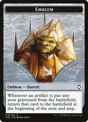 Emblem - Daretti, Scrap Savant [Commander Anthology Volume II Tokens] | Exor Games Dartmouth