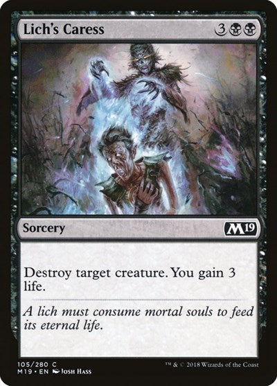 Lich's Caress [Core Set 2019] | Exor Games Dartmouth