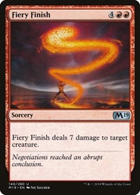 Fiery Finish [Core Set 2019] | Exor Games Dartmouth