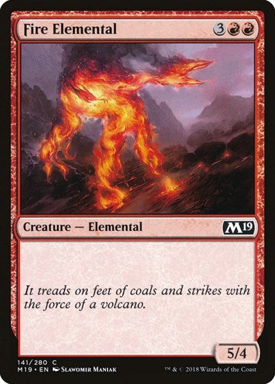 Fire Elemental [Core Set 2019] | Exor Games Dartmouth