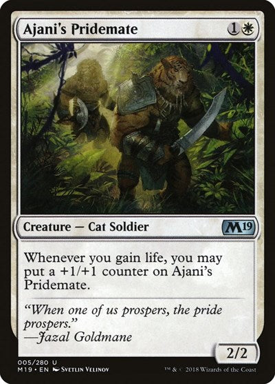 Ajani's Pridemate [Core Set 2019] | Exor Games Dartmouth