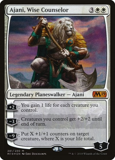 Ajani, Wise Counselor [Core Set 2019] | Exor Games Dartmouth