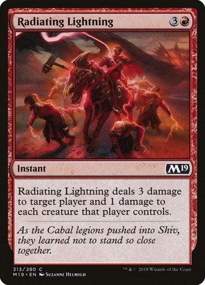 Radiating Lightning [Core Set 2019] | Exor Games Dartmouth
