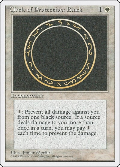 Circle of Protection: Black [Fourth Edition] | Exor Games Dartmouth