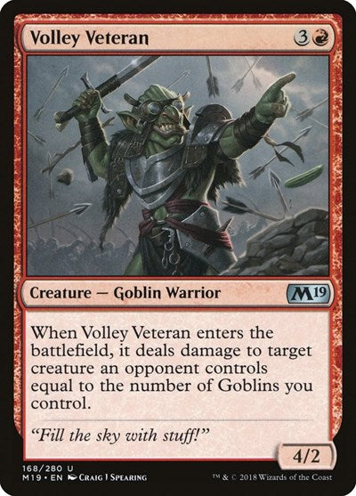 Volley Veteran [Core Set 2019] | Exor Games Dartmouth
