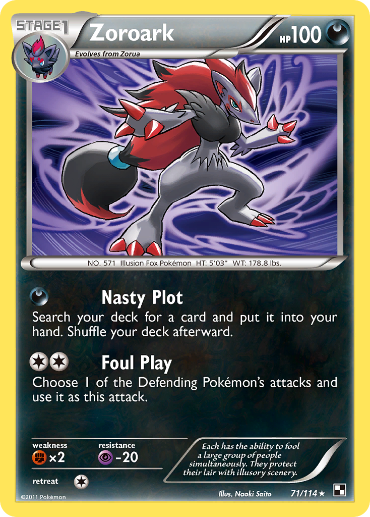 Zoroark (71/114) [Black & White: Base Set] | Exor Games Dartmouth