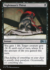 Nightmare's Thirst [Core Set 2019] | Exor Games Dartmouth