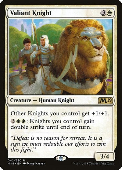 Valiant Knight [Core Set 2019] | Exor Games Dartmouth