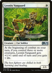 Leonin Vanguard [Core Set 2019] | Exor Games Dartmouth