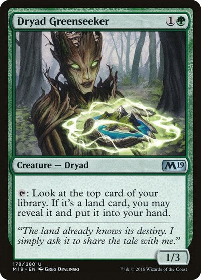 Dryad Greenseeker [Core Set 2019] | Exor Games Dartmouth