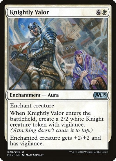 Knightly Valor [Core Set 2019] | Exor Games Dartmouth
