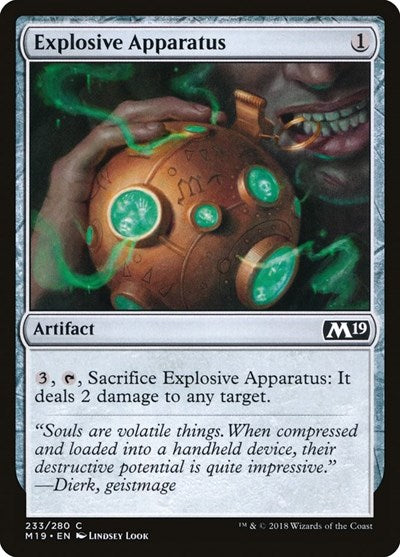 Explosive Apparatus [Core Set 2019] | Exor Games Dartmouth