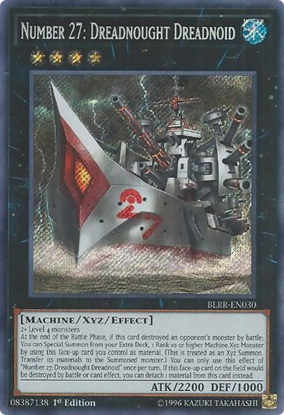 Number 27: Dreadnought Dreadnoid [BLRR-EN030] Secret Rare | Exor Games Dartmouth