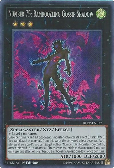 Number 75: Bamboozling Gossip Shadow [BLRR-EN032] Secret Rare | Exor Games Dartmouth