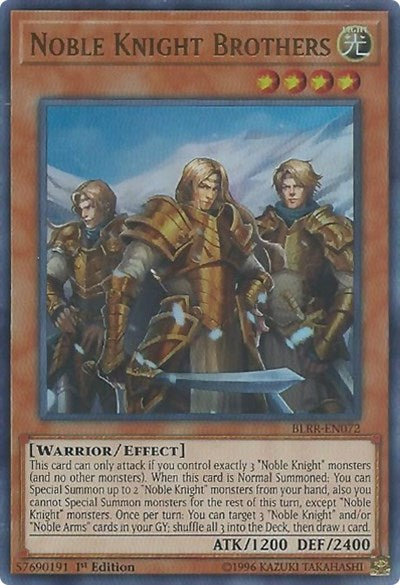 Noble Knight Brothers [BLRR-EN072] Ultra Rare | Exor Games Dartmouth