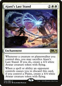 Ajani's Last Stand [Core Set 2019 Promos] | Exor Games Dartmouth