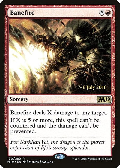 Banefire [Core Set 2019 Promos] | Exor Games Dartmouth