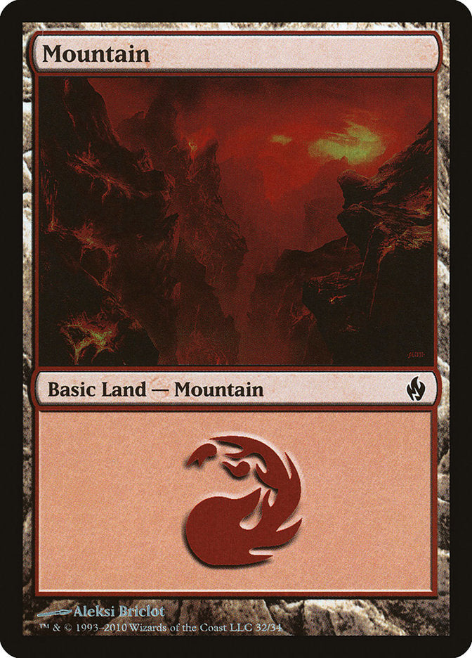 Mountain (32) [Premium Deck Series: Fire and Lightning] | Exor Games Dartmouth