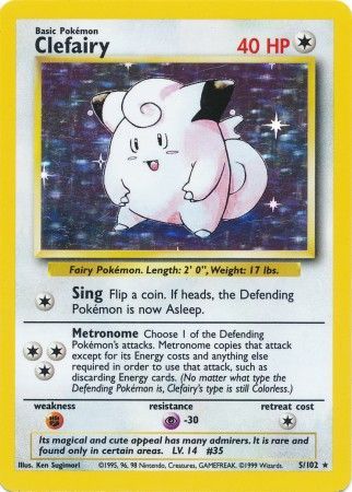 Clefairy (5/102) [Base Set Unlimited] | Exor Games Dartmouth