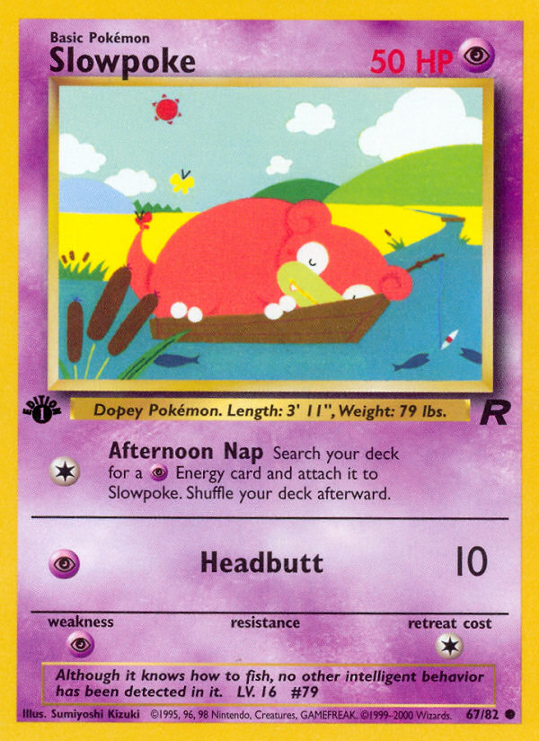 Slowpoke (67/82) [Team Rocket 1st Edition] | Exor Games Dartmouth