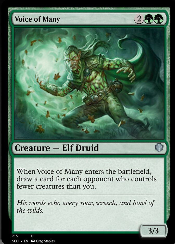 Voice of Many [Starter Commander Decks] | Exor Games Dartmouth