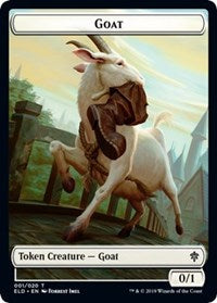 Goat // Food (17) Double-sided Token [Throne of Eldraine Tokens] | Exor Games Dartmouth