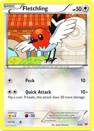 Fletchling (4/30) [XY: Trainer Kit 2 - Latias] | Exor Games Dartmouth