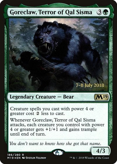 Goreclaw, Terror of Qal Sisma [Core Set 2019 Promos] | Exor Games Dartmouth