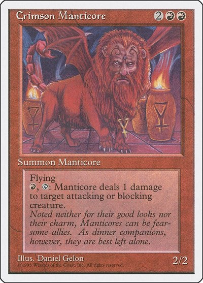 Crimson Manticore [Fourth Edition] | Exor Games Dartmouth