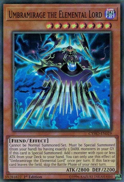 Umbramirage the Elemental Lord [CYHO-EN019] Super Rare | Exor Games Dartmouth