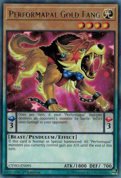 Performapal Gold Fang [CYHO-EN095] Rare | Exor Games Dartmouth