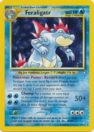 Feraligatr (4/111) [Neo Genesis Unlimited] | Exor Games Dartmouth