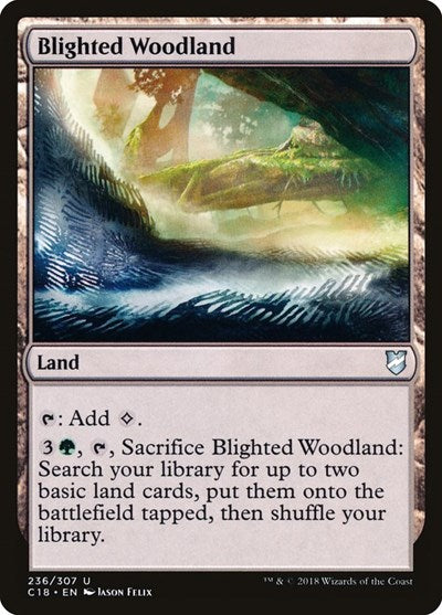 Blighted Woodland [Commander 2018] | Exor Games Dartmouth