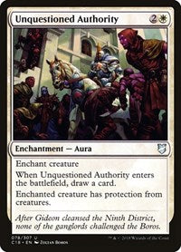 Unquestioned Authority [Commander 2018] | Exor Games Dartmouth