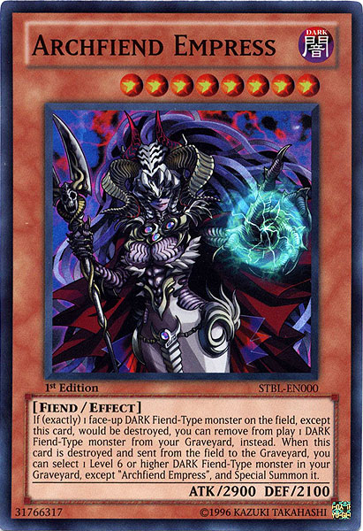 Archfiend Empress [STBL-EN000] Super Rare | Exor Games Dartmouth