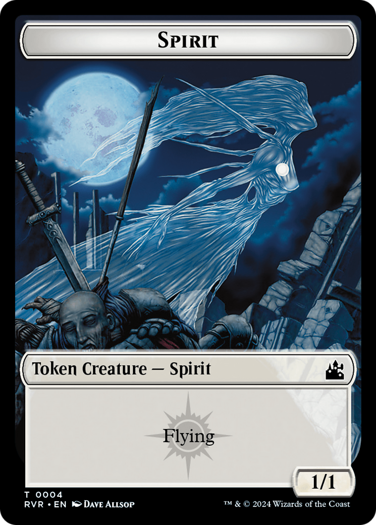 Saproling // Spirit (0004) Double-Sided Token [Ravnica Remastered Tokens] | Exor Games Dartmouth