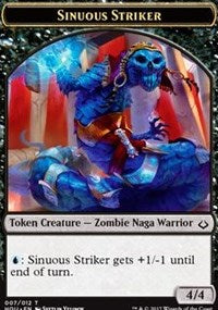 Sinuous Striker // Zombie Double-sided Token [Hour of Devastation Tokens] | Exor Games Dartmouth