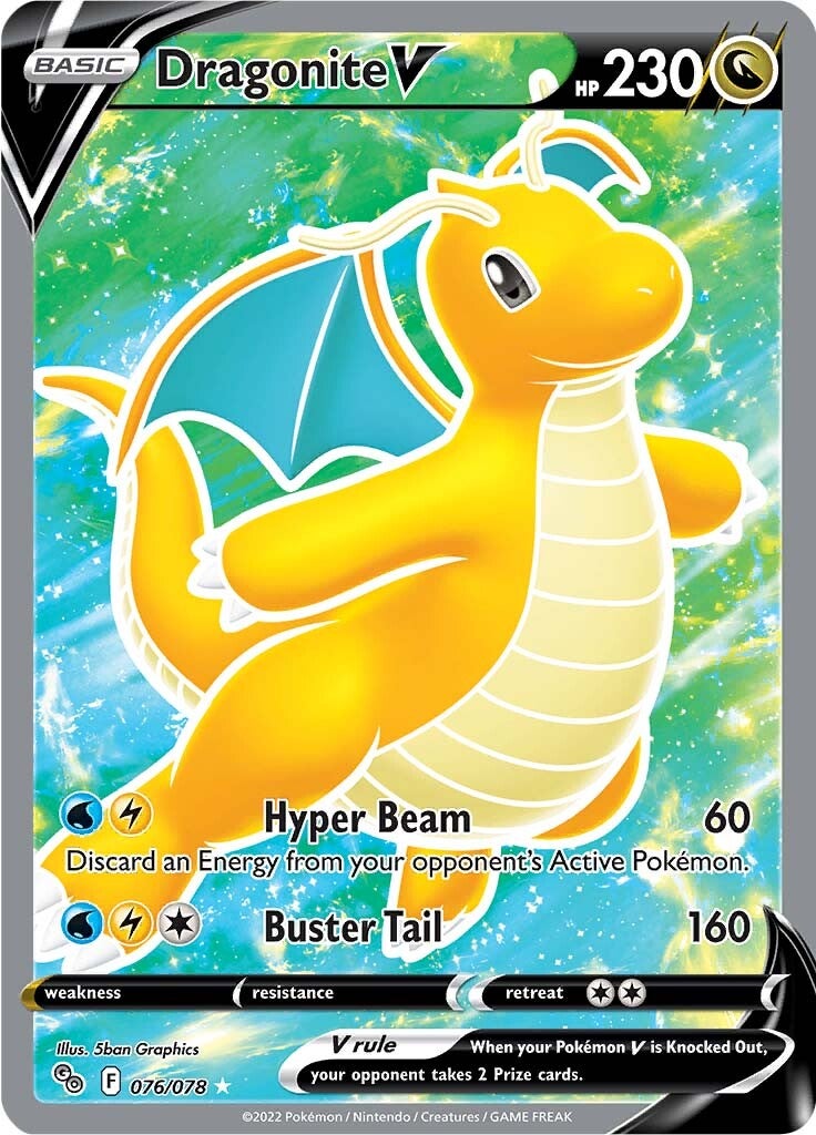 Dragonite V (076/078) [Pokémon GO] | Exor Games Dartmouth