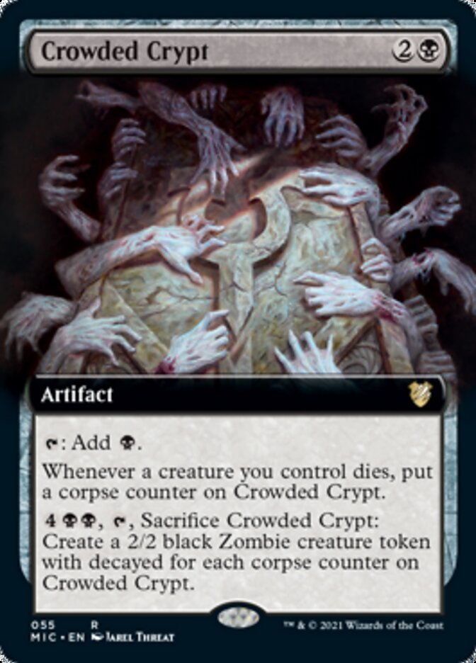 Crowded Crypt (Extended) [Innistrad: Midnight Hunt Commander] | Exor Games Dartmouth