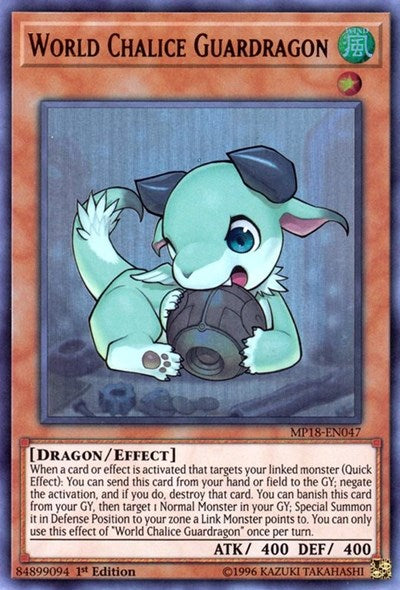 World Chalice Guardragon [MP18-EN047] Ultra Rare | Exor Games Dartmouth