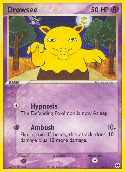 Drowzee (32/112) [EX: FireRed & LeafGreen] | Exor Games Dartmouth